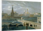 View of the Moscow Kremlin, 1840's by Paul Marie Roussel