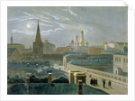 View of the Moscow Kremlin, 1840's by Paul Marie Roussel