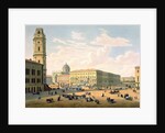 The Catholic Church and Mikhailovskaya Street in St. Petersburg, printed by J. Jacottet and Regamey. by French School
