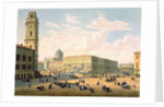 The Catholic Church and Mikhailovskaya Street in St. Petersburg, printed by J. Jacottet and Regamey. by French School