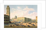 The Catholic Church and Mikhailovskaya Street in St. Petersburg, printed by J. Jacottet and Regamey. by French School