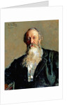 Portrait of Vladimir Stasov, 1883 by Ilya Efimovich Repin