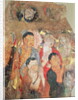 Group of monks and Buddha, from the Shikshin Monastery, Karashar, 9th-10th century by Xingjiang Xingjiang