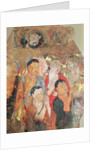 Group of monks and Buddha, from the Shikshin Monastery, Karashar, 9th-10th century by Xingjiang Xingjiang