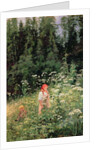 Girl among the wild flowers, 1880 by Olga Antonova Lagoda-Shishkina