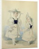 Portrait of the Grand Princesses Olga and Alexandra in Fancy Dress, 1830s by Pyotr Fyodorovich Sokolov