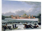 Sleigh Race at the Petrovsky Park in Moscow, 1848 by Golitsyn Golitsyn