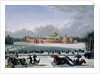 Sleigh Race at the Petrovsky Park in Moscow, 1848 by Golitsyn Golitsyn