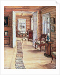 Interior of L. Panteleev's house in Murmanov, 1913 by Anna Nikolaeva Karinskaya