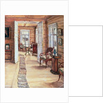 Interior of L. Panteleev's house in Murmanov, 1913 by Anna Nikolaeva Karinskaya