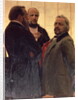 Vladimir Odoevsky, Mily Balakirev and Mikhail Ivanovich Glinka, 1890s by Ilya Efimovich Repin