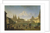 View of the Voskresensky and Nikolsky Gates and the Neglinny Bridge from Tverskay Street in Moscow, 1811 by Fedor Yakovlevich Alekseev