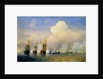 The Russo-Swedish Sea War near Kronstadt in 1790 by Aleksei Petrovich Bogolyubov