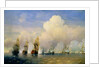 The Russo-Swedish Sea War near Kronstadt in 1790 by Aleksei Petrovich Bogolyubov