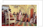Tsar Mikhail Fyodorovich with Boyars Sitting in His Room, 1893 by Andrei Petrovich Ryabushkin