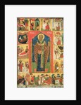St. Nicholas of Moshajsk with scenes from his life by Russian School