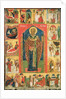 St. Nicholas of Moshajsk with scenes from his life by Russian School