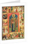 St. Nicholas of Moshajsk with scenes from his life by Russian School