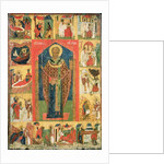 St. Nicholas of Moshajsk with scenes from his life by Russian School