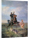 Huntsman with the Borzois, 1872 by Rudolph Frenz