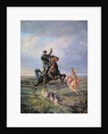 Huntsman with the Borzois, 1872 by Rudolph Frenz