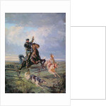 Huntsman with the Borzois, 1872 by Rudolph Frenz