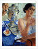 At the Samovar, 1926 by Kuzma Sergeevich Petrov-Vodkin