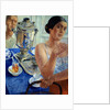 At the Samovar, 1926 by Kuzma Sergeevich Petrov-Vodkin