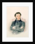 Portrait of Alexander Pushkin 1836 by Piotr Ivanovich Sokolov