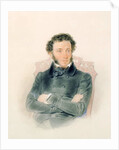 Portrait of Alexander Pushkin 1836 by Piotr Ivanovich Sokolov
