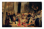 On the deck during a sea battle, 1855 by Francois Auguste Biard