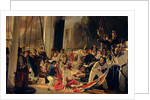 On the deck during a sea battle, 1855 by Francois Auguste Biard