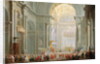 Interior of a St. Peter's, Rome by Giovanni Paolo Pannini or Panini