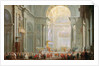 Interior of a St. Peter's, Rome by Giovanni Paolo Pannini or Panini