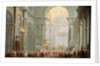 Interior of a St. Peter's, Rome by Giovanni Paolo Pannini or Panini