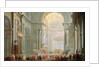 Interior of a St. Peter's, Rome by Giovanni Paolo Pannini or Panini