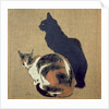 Deux chats, 1894 by Theophile Alexandre Steinlen