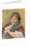 Portrait of Tatiana Olga Shchepkina-Kupernik 1914 by Ilya Efimovich Repin