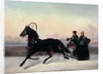 Emperor Nicholas I Driving in a Sleigh by Nikolai Egorevich Sverchkov