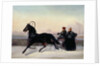 Emperor Nicholas I Driving in a Sleigh by Nikolai Egorevich Sverchkov