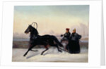 Emperor Nicholas I Driving in a Sleigh by Nikolai Egorevich Sverchkov