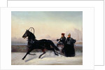 Emperor Nicholas I Driving in a Sleigh by Nikolai Egorevich Sverchkov