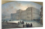 View of the Mariinsky Palace in Winter, 1863 by Vasili Semenovich Sadovnikov