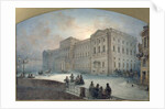 View of the Mariinsky Palace in Winter, 1863 by Vasili Semenovich Sadovnikov