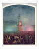 The Unveiling of the Nicholas I Memorial in St. Petersburg, 1857 by Vasili Semenovich Sadovnikov