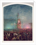 The Unveiling of the Nicholas I Memorial in St. Petersburg, 1857 by Vasili Semenovich Sadovnikov