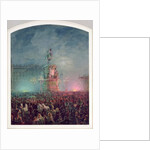 The Unveiling of the Nicholas I Memorial in St. Petersburg, 1857 by Vasili Semenovich Sadovnikov