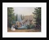 View of the Marly Cascade from the Lower Garden of the Peterhof Palace, c.1830-60 by Vasili Semenovich Sadovnikov
