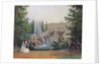 View of the Marly Cascade from the Lower Garden of the Peterhof Palace, c.1830-60 by Vasili Semenovich Sadovnikov