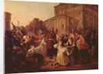 Minin appealing to the Novgorodians in 1611, 1861 by Mikhail Ivanovich Peskov